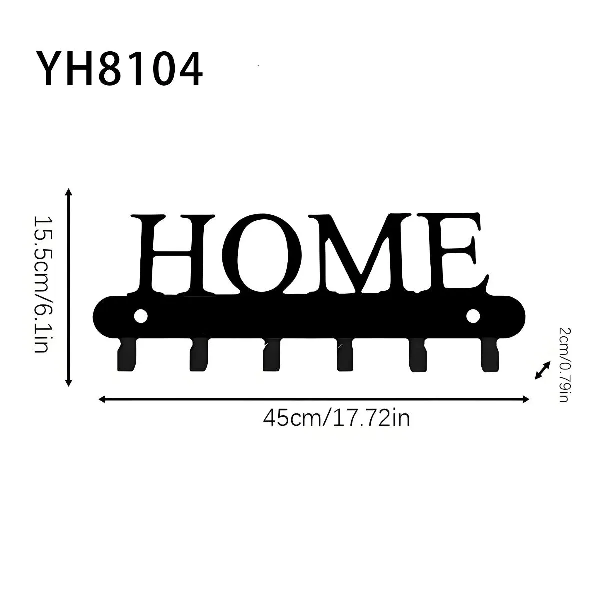 YH8105多功能金属挂钩(1.5mm厚度)