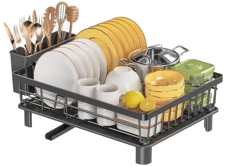 ITEM:HR306 -4
Meterial:iron wire + powder coating Diamter:4.0/2.5/flat wire 2*12mm Drip Tray with automatic drainage:pp Cutlery Holder:PP