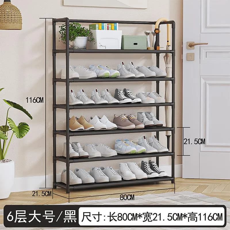 YH9807双排置物鞋架(12mm烤漆管)