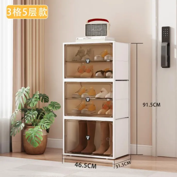 新款YH6633-3格双排常规款香薰鞋盒(12双装)