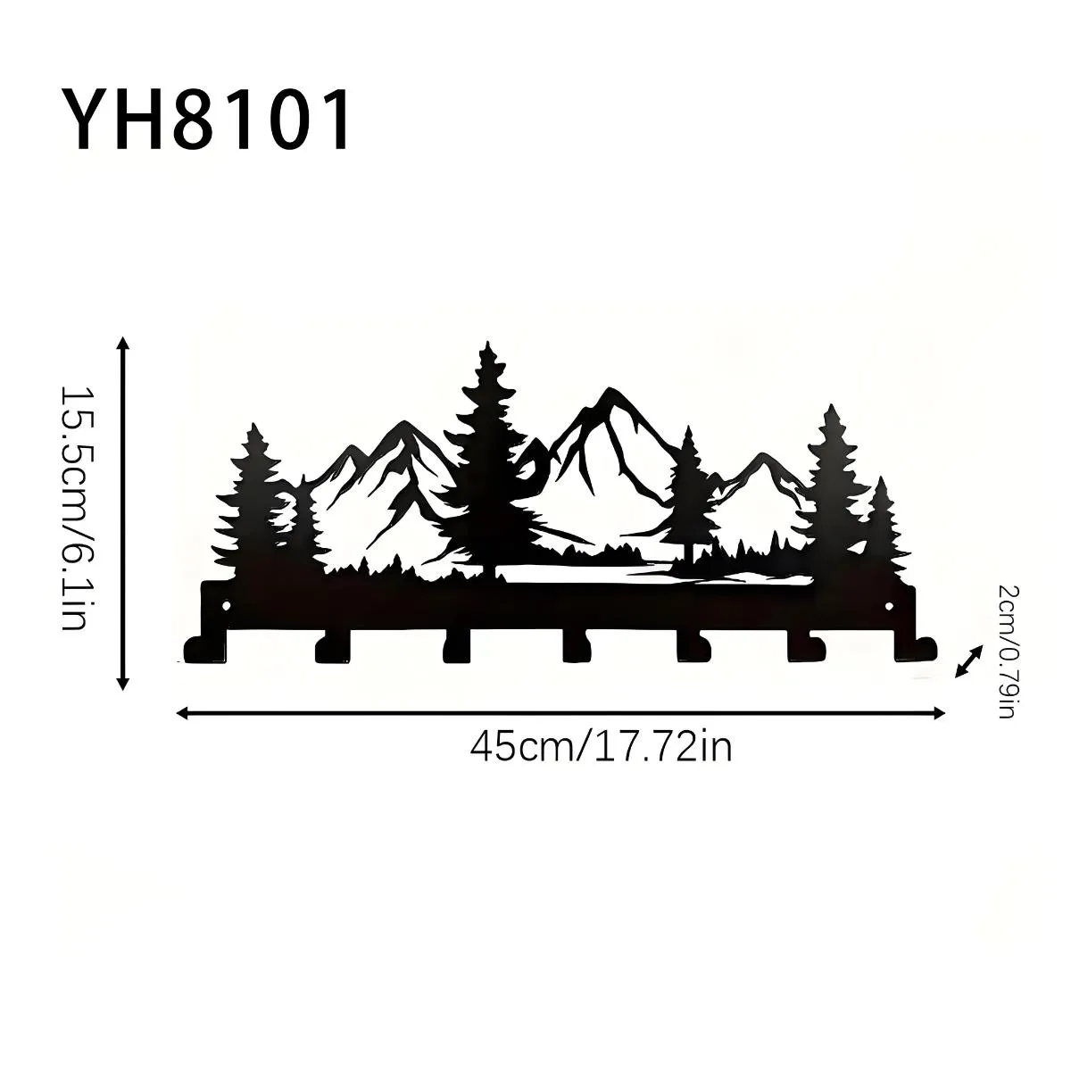 YH8102多功能金属挂钩(1.5mm厚度)