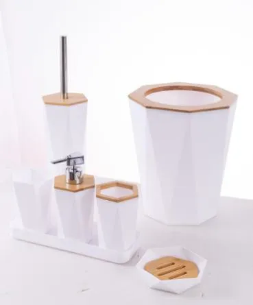 6件套 6PCS set 皂液瓶牙刷架 肥皂盒 垃圾桶马桶刷 soap dispenser+Toothbrush holder+ cup+ brush holder+ dustbin+SOAP
Dish