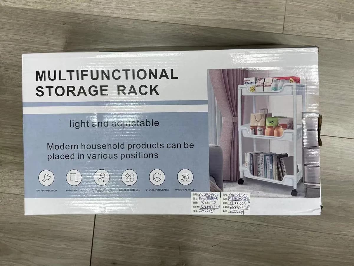 四层卫生间置物架脚轮款