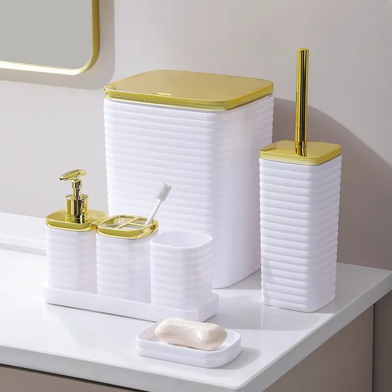 6件套 6PCS set 皂液瓶牙刷架 肥皂盒 垃圾桶马桶刷 soap dispenser+Toothbrush holder+ cup+ brush holder+ dustbin+SOAP
Dish