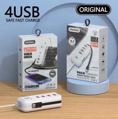 3A长形4U带线排插