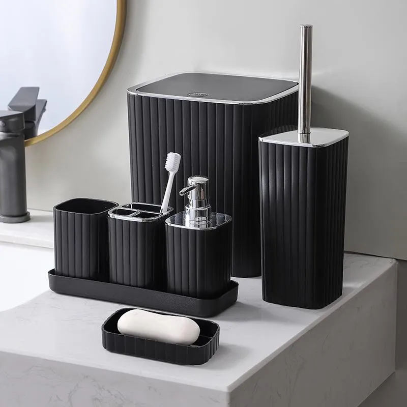 6件套 6PCS set 皂液瓶牙刷架 肥皂盒 垃圾桶马桶刷 soap dispenser+Toothbrush holder+ cup+ brush holder+ dustbin+SOAP
Dish