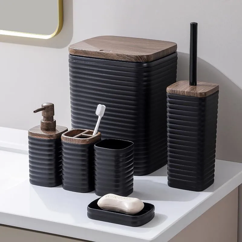 7件套 7PCS set 皂液瓶牙刷架 肥皂盒 垃圾桶马桶刷 底托 soap dispenser+Toothbrush holder+ cup+ brush holder+ dustbin+SOAP
Dish+pallet
