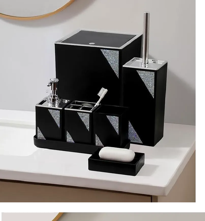 6件套 6PCS set 皂液瓶牙刷架 肥皂盒 垃圾桶马桶刷 soap dispenser+Toothbrush holder+ cup+ brush holder+ dustbin+SOAP
Dish
