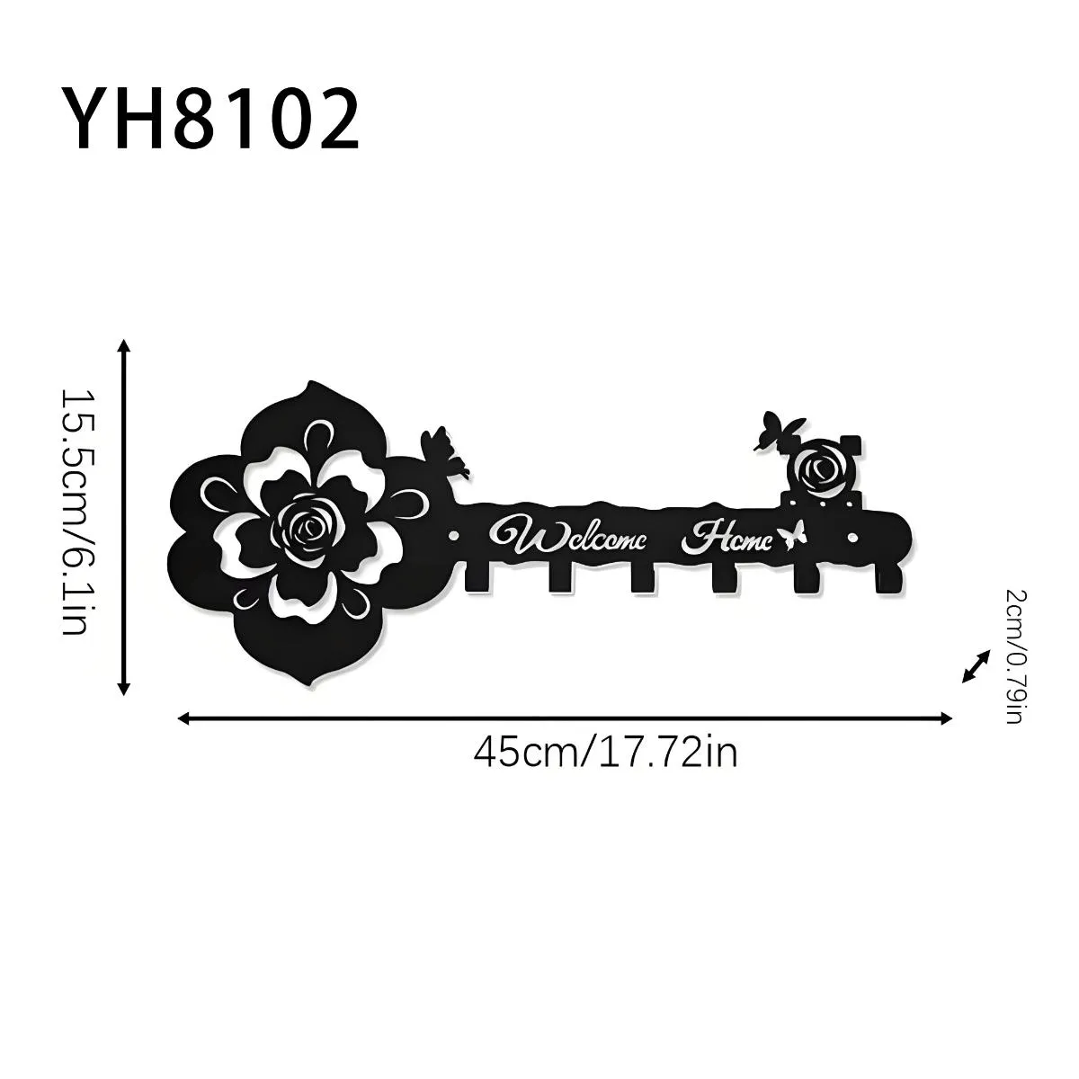YH8103多功能金属挂钩(1.5mm厚度)
