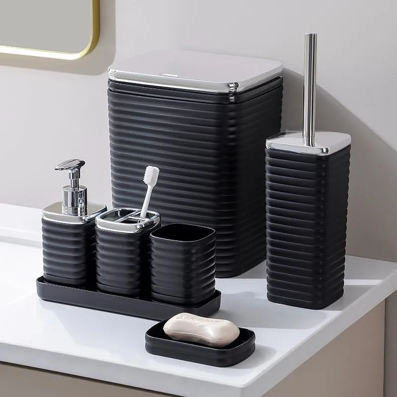 6件套 6PCS set 皂液瓶牙刷架 肥皂盒 垃圾桶马桶刷 soap dispenser+Toothbrush holder+ cup+ brush holder+ dustbin+SOAP
Dish