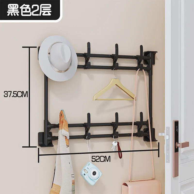 YH9613多功能门后挂衣架(9.8mm+16mm烤漆管)