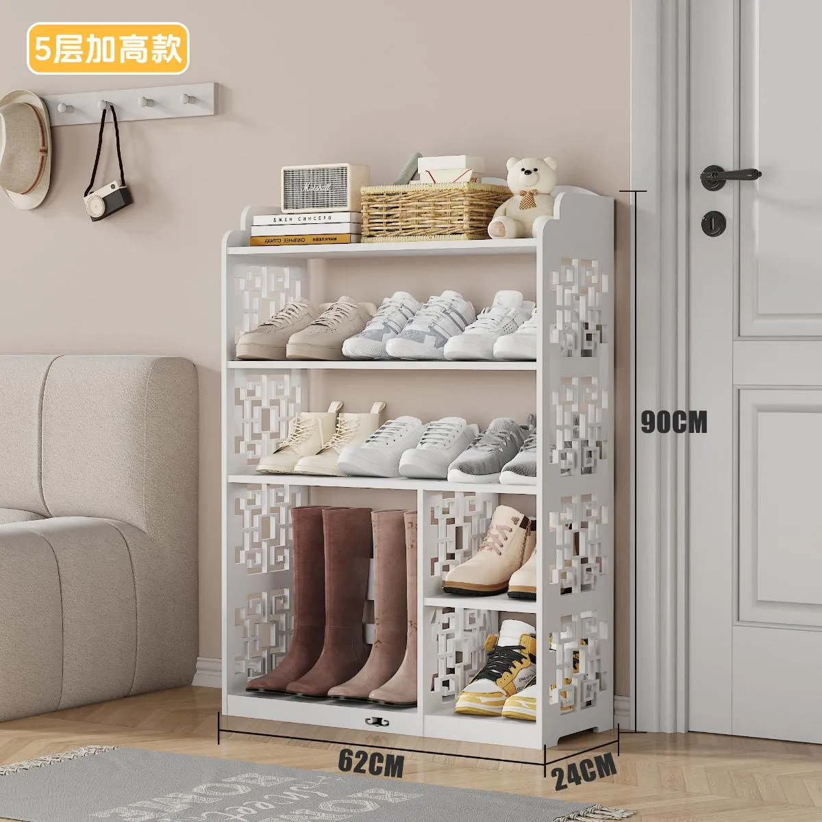 YH6520六层常规款鞋架