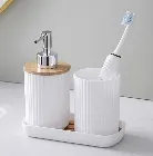 3件套 皂液瓶+漱口杯+托盘3pcs set soap dispenser+cup+pall et