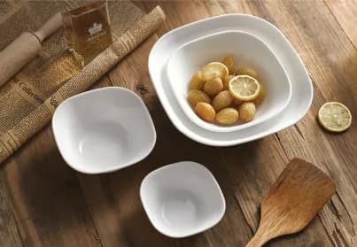 6"square salad bowl