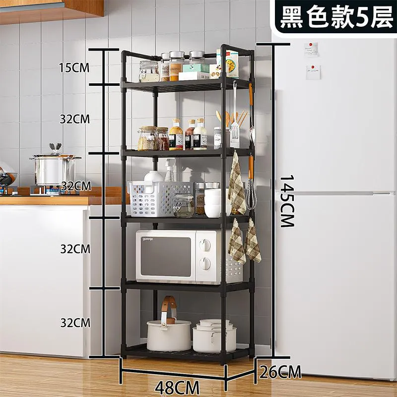 爆款YH6616微波炉置物架(16mm烤漆管)