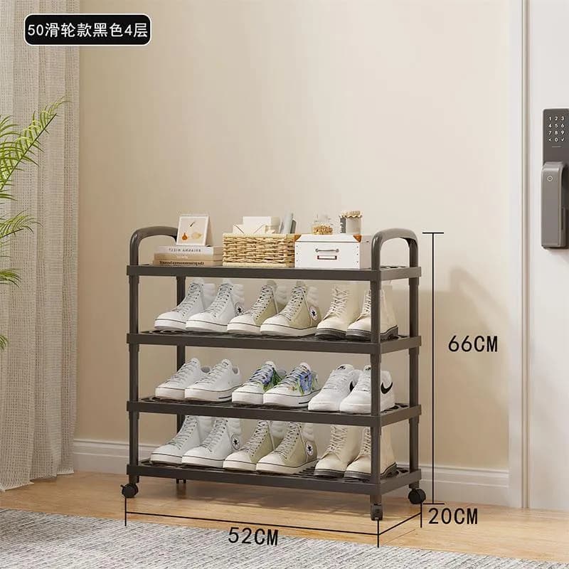 YH8823-50-5层常规款塑料层板鞋架(16mm烤漆管)