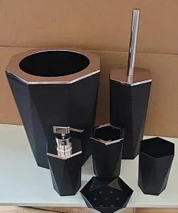 7件套 7PCS set 皂液瓶牙刷架 肥皂盒 垃圾桶马桶刷 底托 soap dispenser+Toothbrush holder+ cup+ brush holder+ dustbin+SOAP Dish+pallet